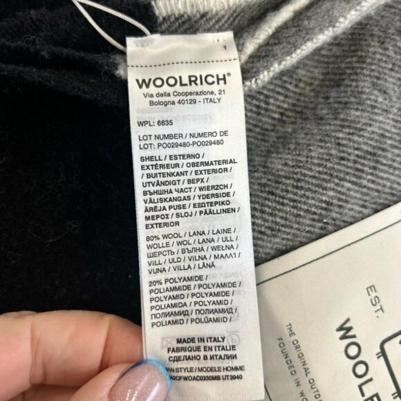 Woolrich Made in Italy wool blanket throw. NWT - Picture 3 of 4